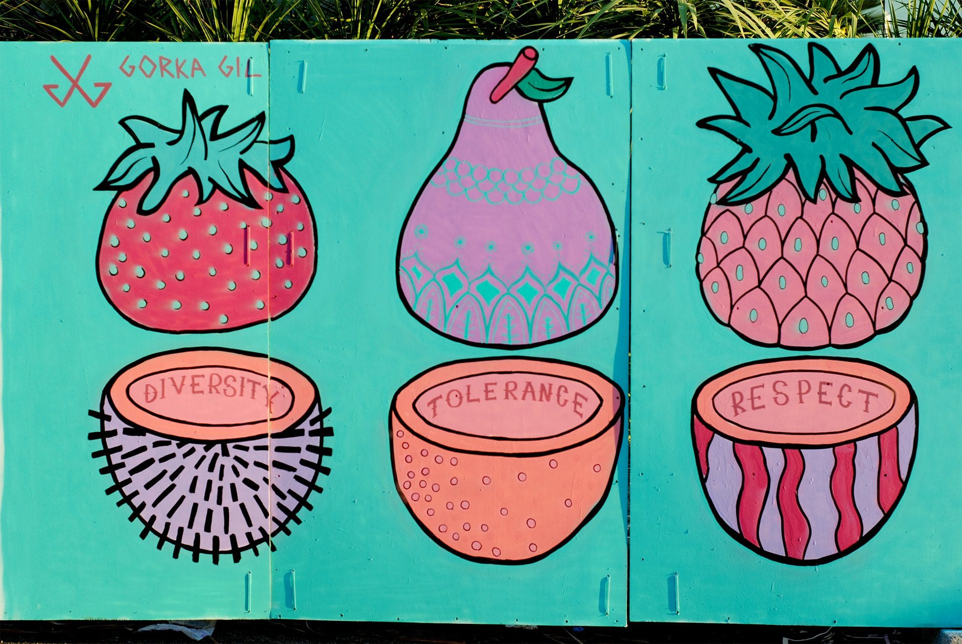 Fruity Values - Mural pintado por Gorka Gil