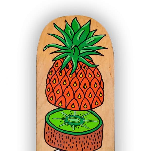 Fruit Chop - tabla de skate pintada a mano - Gorka Gil