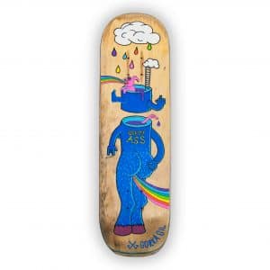 Lick My Ass - tabla de skateboard pintada a mano - Gorka Gil