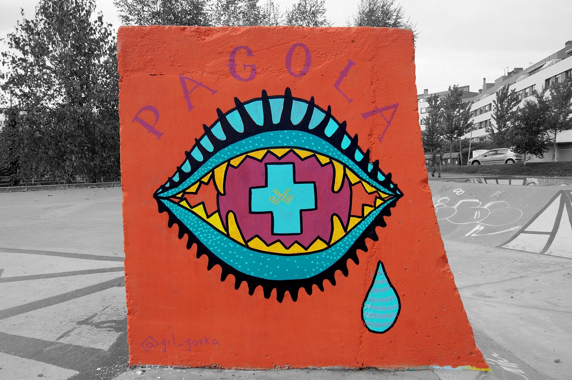 Pagola Eye | Mural pintado por Gorka Gil