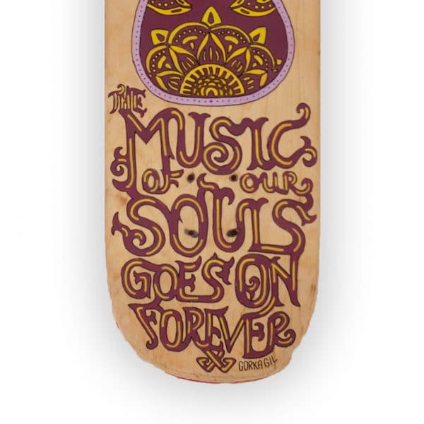 Soul Music - tabla de skateboard pintada a mano - Gorka Gil